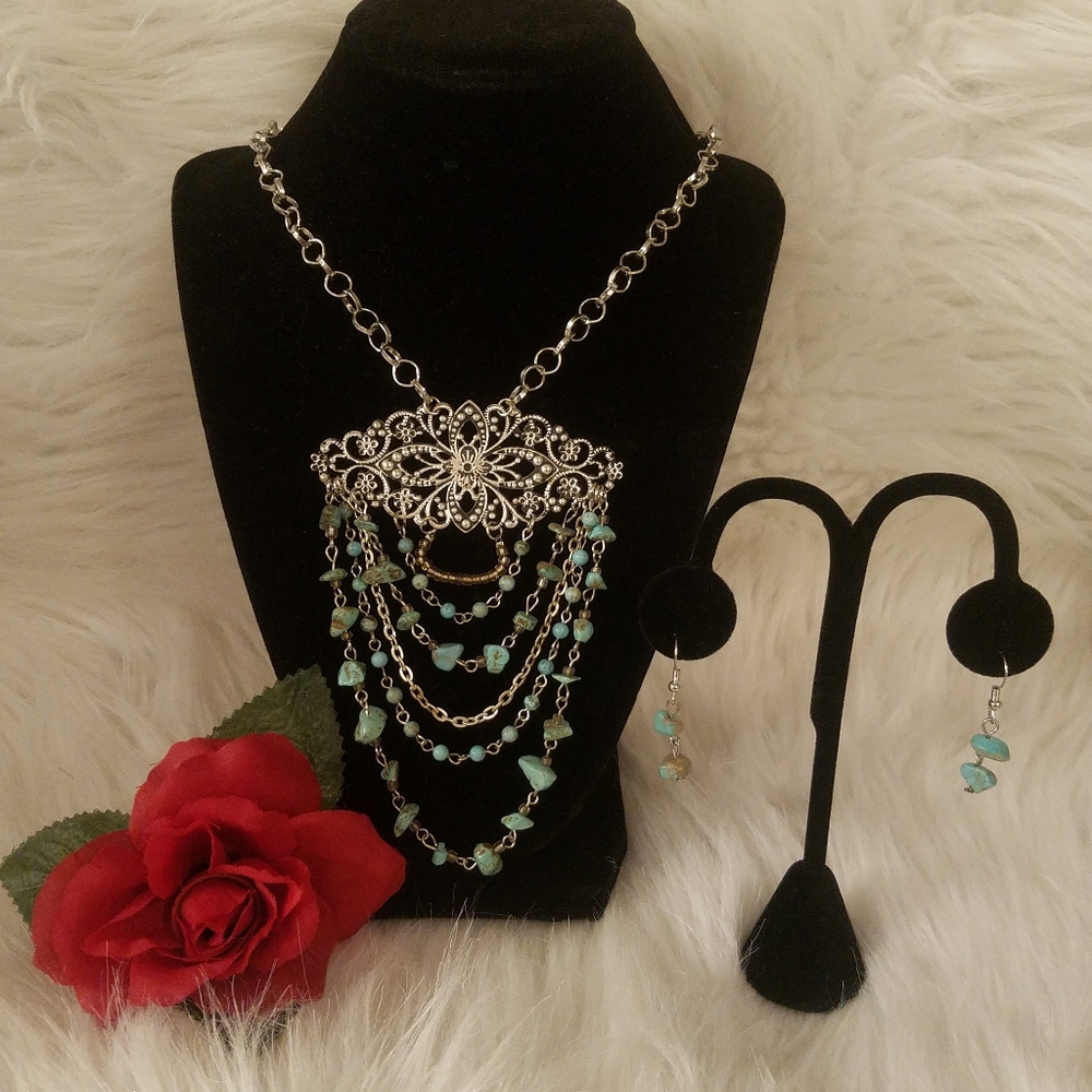 PUKA SHELL ANTIQUE LOOKING NECKLACE